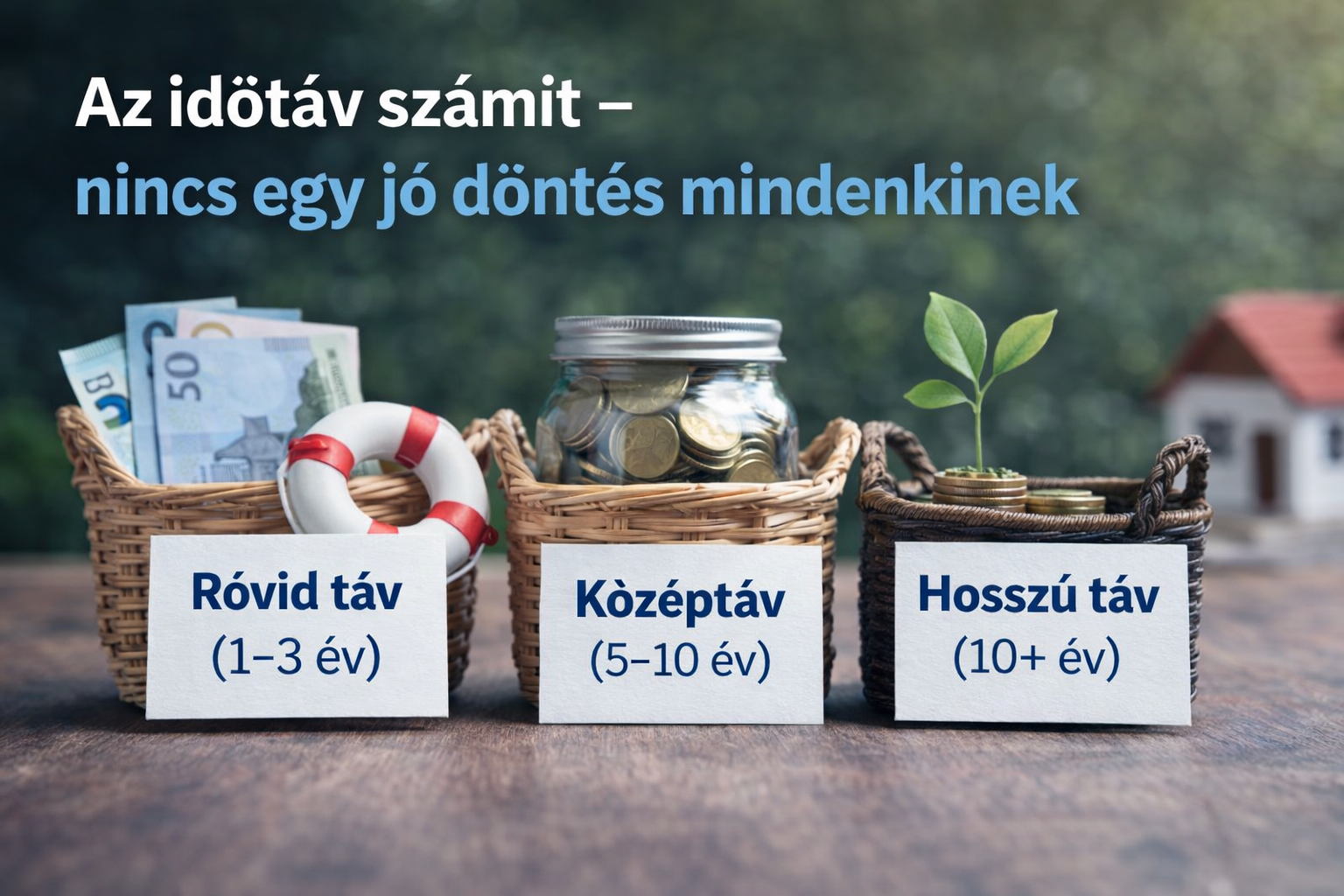 Borítókép – Mikor kell a pénz? Az időtáv a döntés alapja.