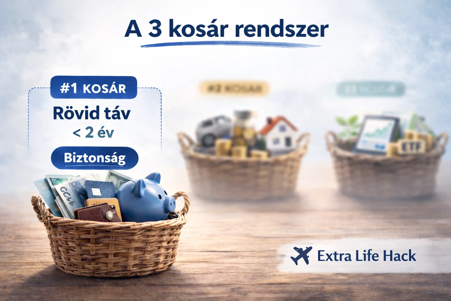 3 kosár rendszer: rövid, közép és hosszú táv