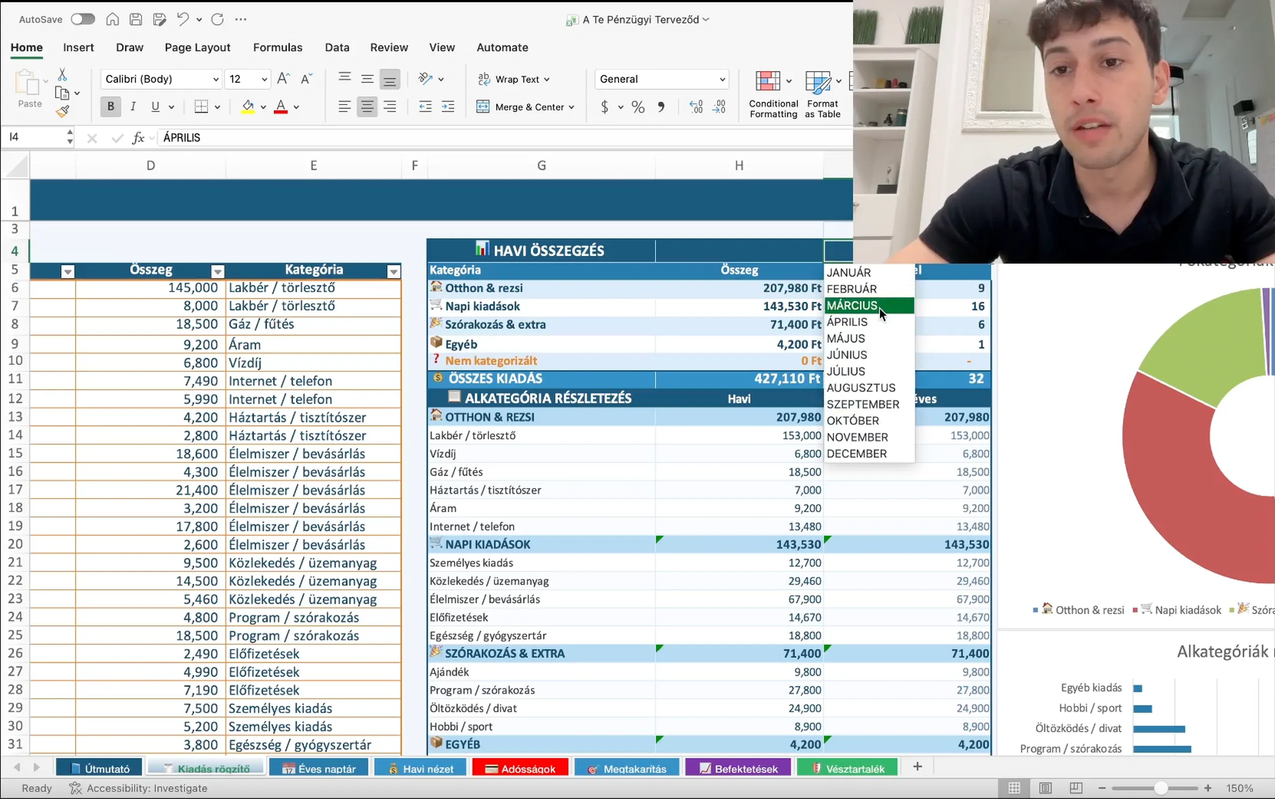 Levi személyes tutoriál videójának képernyőképe